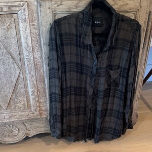 Rails Charcoal Plaid Shirt